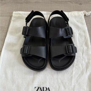 Zara Kids Black Sandals